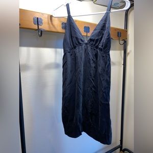 MYNE tank satin/silk-like material - mini dress with pockets - XS/S